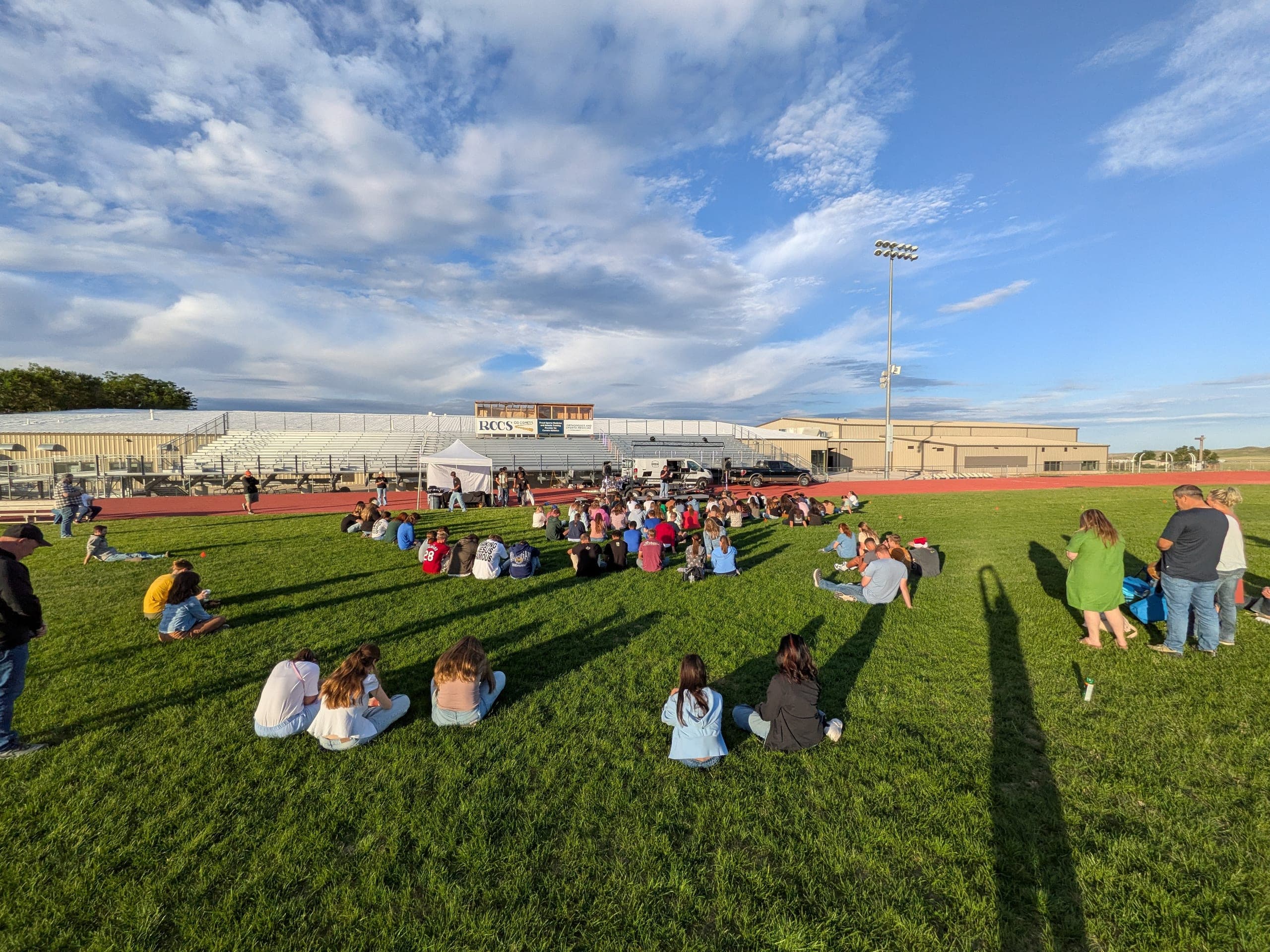 Outdoor stage production at a Black Hills community event